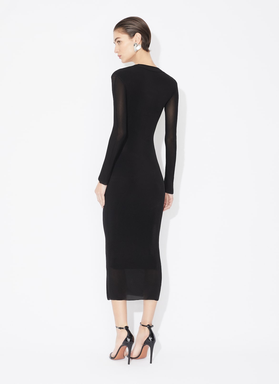 레이어드 바디콘 드레스 ALAÏA 블랙 레이어드 바디콘 드레스